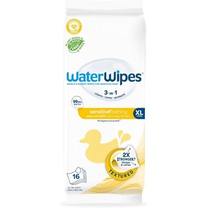 image:imageWaterWipes Sensitive Bathing Wipes 3In1 Cleans Cares Protects 999 Water Unscented amp Hypoallergenic 192 Count 12 Packs