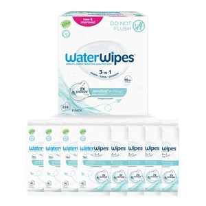 image:imageWaterWipes Sensitive On The Go Wipes 3In1 Cleans Cares Protects 999 Water Unscented amp Hypoallergenic Wet Wipes 100 Count 10 Packs28 Count Pack of 8